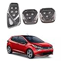 Oshotto 3 Pcs Non-Slip Manual CS-08 Car Pedals Kit Sports Pad Covers Set Compatible with Tata Altroz (Black)
