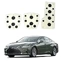 Oshotto 3 Pcs Non-Slip Manual CS-08 Car Pedals Kit Sports Pad Covers Set Compatible with Lexus ES (Black)