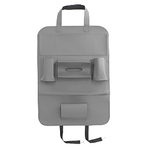 oshotto car backseat storage organizer phone holdermulti-pocket for bottles tissue boxeskids toy storage and great travel accessory compatible with audi a4 2017-2026 dark grey