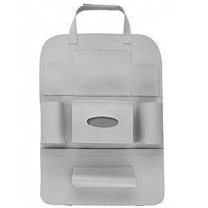 oshotto car backseat storage organizer phone holdermulti-pocket for bottles tissue boxeskids toy storage and great travel accessory compatible with maruti suzuki astar dark grey
