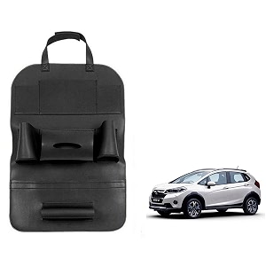 oshotto car backseat storage organizer phone holdermulti-pocket for bottles tissue boxeskids toy storage and great travel accessory compatible with honda wrv black