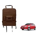 Oshotto Car Backseat Storage Organizer Phone Holder,Multi-Pocket for Bottles, Tissue Boxes,Kids Toy Storage and Great Travel Accessory Compatible with Maruti Suzuki Zen (Brown)