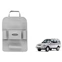 Oshotto Car Backseat Storage Organizer Phone Holder,Multi-Pocket for Bottles, Tissue Boxes,Kids Toy Storage and Great Travel Accessory Compatible with Tata Safari (Grey)