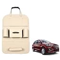 Oshotto Car Backseat Storage Organizer Phone Holder,Multi-Pocket for Bottles, Tissue Boxes,Kids Toy Storage and Great Travel Accessory Compatible with Maruti Suzuki Ertiga 2018-2026 (Brown)