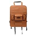 Oshotto Car Backseat Storage Organizer Phone Holder,Multi-Pocket for Bottles, Tissue Boxes,Kids Toy Storage and Great Travel Accessory Compatible with Toyota Innova Crysta (Tan)