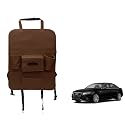 Oshotto Car Backseat Storage Organizer Phone Holder,Multi-Pocket for Bottles, Tissue Boxes,Kids Toy Storage and Great Travel Accessory Compatible with Audi A4 (Brown)