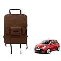 Oshotto Car Backseat Storage Organizer Phone Holder,Multi-Pocket for Bottles, Tissue Boxes,Kids Toy Storage and Great Travel Accessory Compatible with Renault Pulse (Brown)