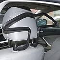 Oshotto CH-03 Stainless Steel Headrest Back Seat Multifunctional Car Coat Hanger for All Cars - Black