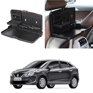 oshotto ft-02 car backseat food travel dining meal amp snaks tray amp cup holder compatible with maruti suzuki baleno 2015-2019 - 1 piece