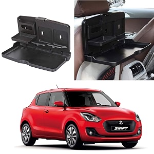 oshotto ft-02 car backseat food travel dining meal amp snaks tray amp cup holder compatible with maruti suzuki swift - 1 piece