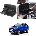 Oshotto (FT-02) Car Backseat Food Travel Dining Meal &amp; Snaks Tray &amp; Cup Holder Compatible with Kia Seltos (Black) - 1 Piece