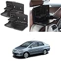 Oshotto (FT-02) Car Backseat Food Travel Dining Meal &amp; Snaks Tray &amp; Cup Holder Compatible with Honda City (Black) - 1 Piece
