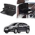 Oshotto (FT-02) Car Backseat Food Travel Dining Meal &amp; Snaks Tray &amp; Cup Holder Compatible with Maruti Suzuki Baleno 2015-2019 (Black) - Set of 2