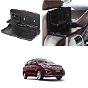 Oshotto (FT-02) Car Backseat Food Travel Dining Meal &amp; Snaks Tray &amp; Cup Holder Compatible with Maruti Suzuki Ertiga (Black) - 1 Piece