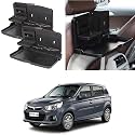 Oshotto (FT-02) Car Backseat Food Travel Dining Meal &amp; Snaks Tray &amp; Cup Holder Compatible with Maruti Suzuki Alto K10 (Black) - Set of 2