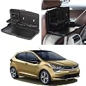 Oshotto (FT-02) Car Backseat Food Travel Dining Meal &amp; Snaks Tray &amp; Cup Holder Compatible with Tata Altroz (Black) - 1 Piece