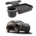 Oshotto (FT-04) Foldable Car Auto Headrest Rear Back Seat Table Drink Food Cup Tray Holder Compatible with Mahindra Alturas G4 - Black
