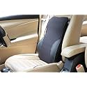 Oshotto Leatherite Finish Lumbar Support for Office Chair | Back Pillow for Car | Memory Foam Orthopedic Cushion - Provides Low Back Support Compatible with Lexus RX (Black)