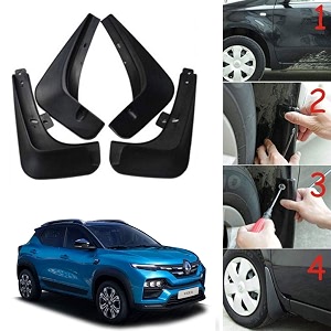 oshotto oem fitting cup type mud flapsplash guard compatible with renault kiger set of 4