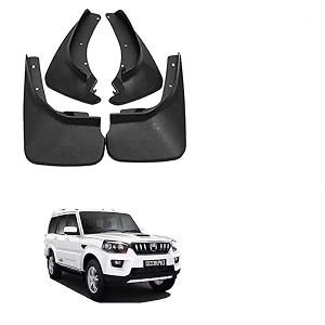 oshotto oem fitting cup type mud flapsplash guard compatible with mahindra scorpio s2s4s6s10 2014-2017 set of 4