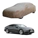 Oshotto/Recaro Brown 100% Waterproof Car Body Cover with Mirror Pockets Compatible with Audi A7