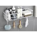 Oslen Self-Adhesive Multipurpose Bathroom Rack, Bathroom Shelf Organizer, Wall Mounted Shelf,Bathroom Accessories Set for Home,Bathroom Shelves (White)