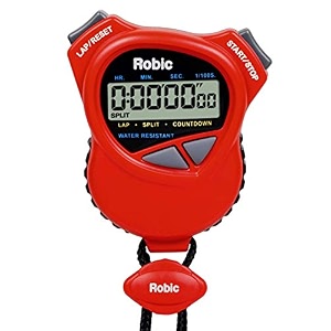 oslo dual stopwatchcountdown timer red