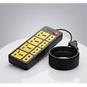 OSLON Power Strip | 10 Universal Sockets + Master Switch | 2m Heavy-Duty Cord | Surge Protector | Child Safety Shutters | LED Indicator | Extension Board for Home & Office