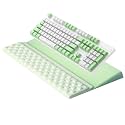 Ospelelf Keyboard Wrist Rest, Ergonomic Memory Foam Wrist Support for Typing & Gaming, Tilted Keyboard Pad, Aesthetic Desk Accessories for Office, Relief for Carpal Tunnel & Wrist Pain, Light Green