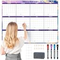 Ospelelf Undated Large Dry Erase Wall Calendar 12 Month, 2026 Laminated Calendar 36.6'' x 48'' Yearly Monthly Family Calendar, Jan to Dec