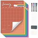 Ospelelf Undated Wall Calendar Dry Erase 12 Month, 12" x 17" Laminated Calendar Monthly Office Calendar 2026, 12 Sheets