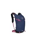 Osprey Sportlite 15L Lightweight Hiking Backpack with Hydraulics Reservoir for Men and Women, Alkaline/Hotspot Pink