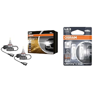 osram hb3hb4 490056cw headlamp integrated driver set of 2 25w 12v led t10 2825dw-02b parking lamp 12v 1w for all models white