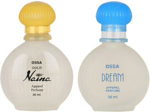 ossa gold naina and dream collection long lasting edp perfumes combo for men  women 2 items in the set