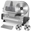 OSTBA Meat Slicer, Two 8.7” Stainless Steel Blades, 200W DC Motor