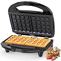 OSTBA Waffle Maker, 2-Slice Belgian Waffle Iron, Nonstick