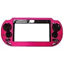 OSTENT Aluminum Metal Skin Protective Cover Case for Sony PS Vita 1000 PSV1000 Console Color Rose Red