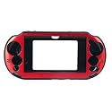 OSTENT Colorful Aluminum Metal Skin Protective Cover Case for Sony PS Vita PSV PCH-2000 - Color Red