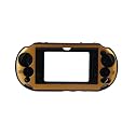 OSTENT Colorful Aluminum Metal Skin Protective Cover Case for Sony PS Vita PSV PCH-2000 - Color Gold