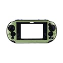 OSTENT Colorful Aluminum Metal Skin Protective Cover Case for Sony PS Vita PSV PCH-2000 - Color Green