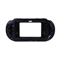 OSTENT Colorful Aluminum Metal Skin Protective Cover Case for Sony PS Vita PSV PCH-2000 - Color Black