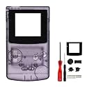 OSTENT Full Housing Shell Case Cover Replacement for Nintendo GBC Gameboy Color Console Color Clear Purple