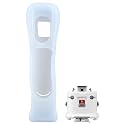 OSTENT Motionplus Motion Plus + Silicone Case for Nintendo Wii Remote Controller Game Color White