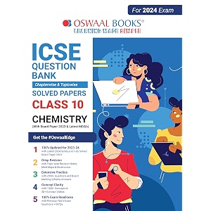 oswaal icse question bank class 10 chemistry book for 2024 board exams