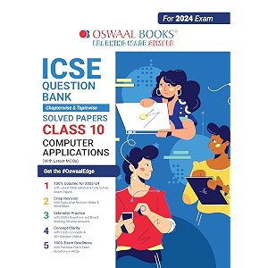 oswaal icse question bank class 10 computer applications book for 2024 board exams
