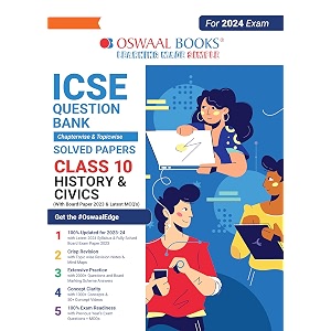 oswaal icse question bank class 10 history and civics book for 2024 board exams