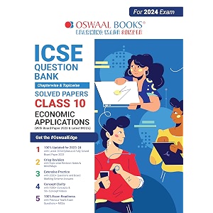 oswaal icse question bank class 10 economic applications book for 2024 board exams