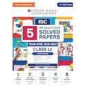 Oswaal ISC 5 Previous Years Solved Papers Year Wise 2018-2023, Class-12, PCM: Physics, Chemistry, Mathematics, English 1, English 2, Hindi, Computer science (2024 Exam)