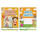 Oswaal Lil Legends Interactive Learning Activity Books, Set of 2 for Kids Age 4+ Years | Spot the Difference and Word Search Puzzles | Brain Games to Boost Vocabulary and Observation
