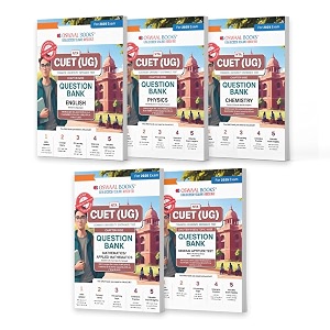 oswaal nta cuet ug question banks  chapterwise amp topicwise  english physics chemistry math amp general test  set of 5 books  entrance exam preparation books 2025